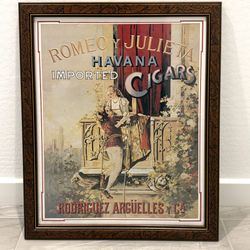 Framed Print - Romeo Y Juliette Havana Imported Cigars, Rodriguez Argüelles Y Ca 