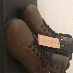 Men's EDDIE BAUER Steel Toe Work Boots Size 10.5 NEW 