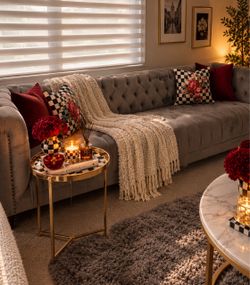 Sofa gray velvet