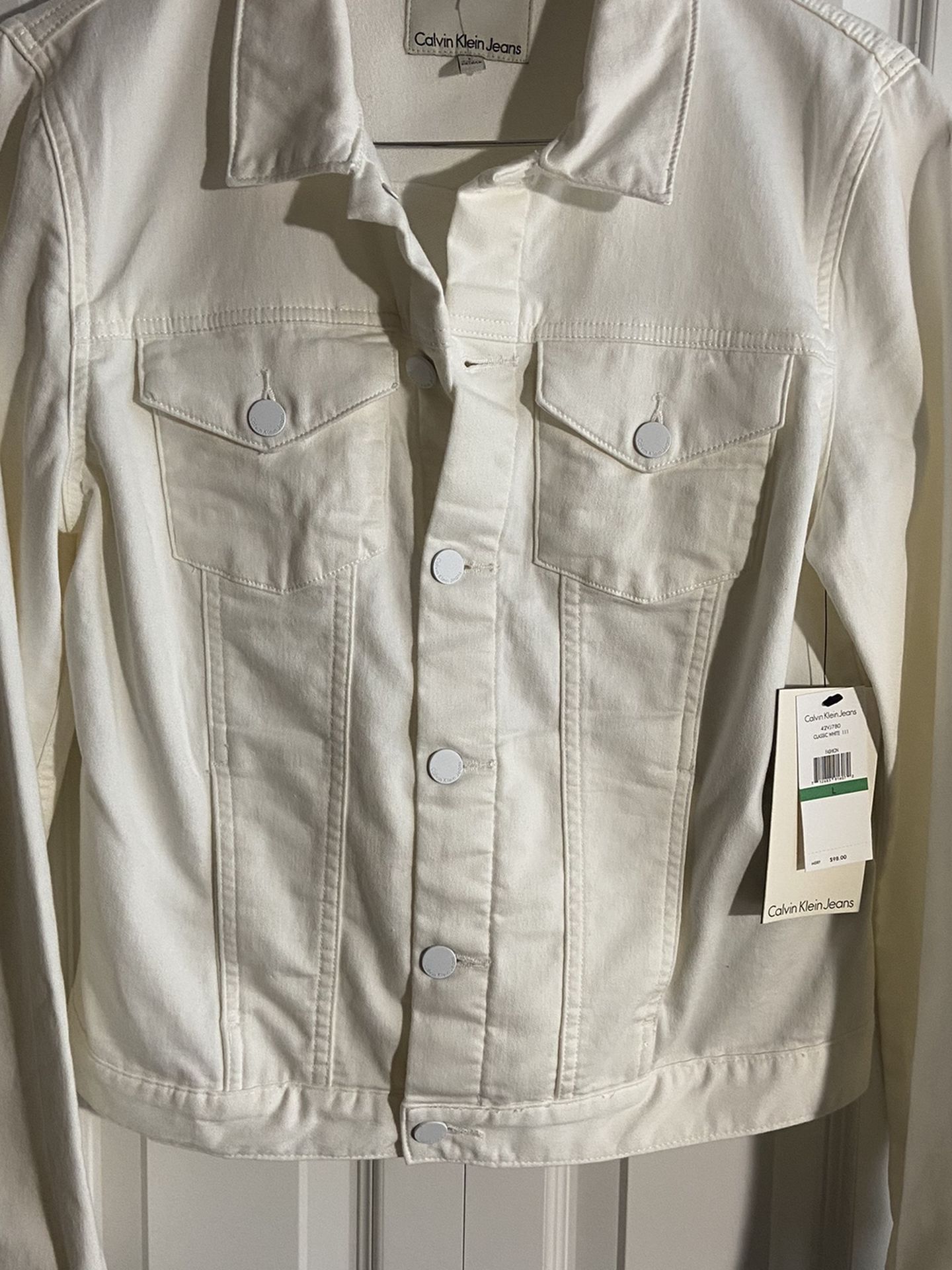 Classic White Denim Jacket 