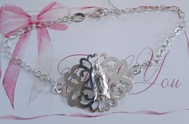 Virgen de Guadalupe bracelet Sterling silver