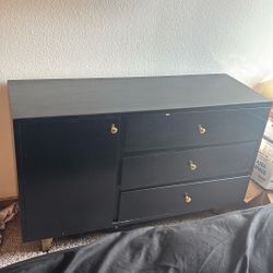 Used Black Dresser / Storage Cabinet 