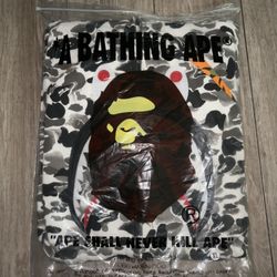 Black & White 10th Anniversary Xl Bape Hoodie 
