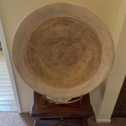 Antique Ceramic Plate With Base