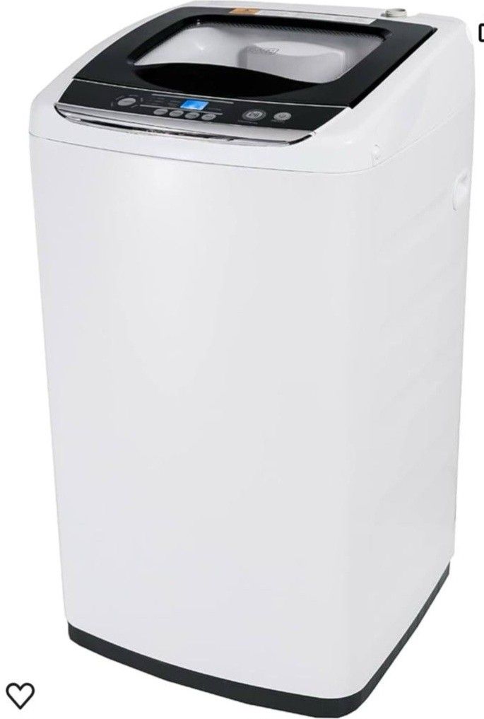 Small Portable Washer, Washing Machine for Household Use, Portable Washer 0.9 Cu. Ft. with 5 Cycles, Transparent Lid & LED Display