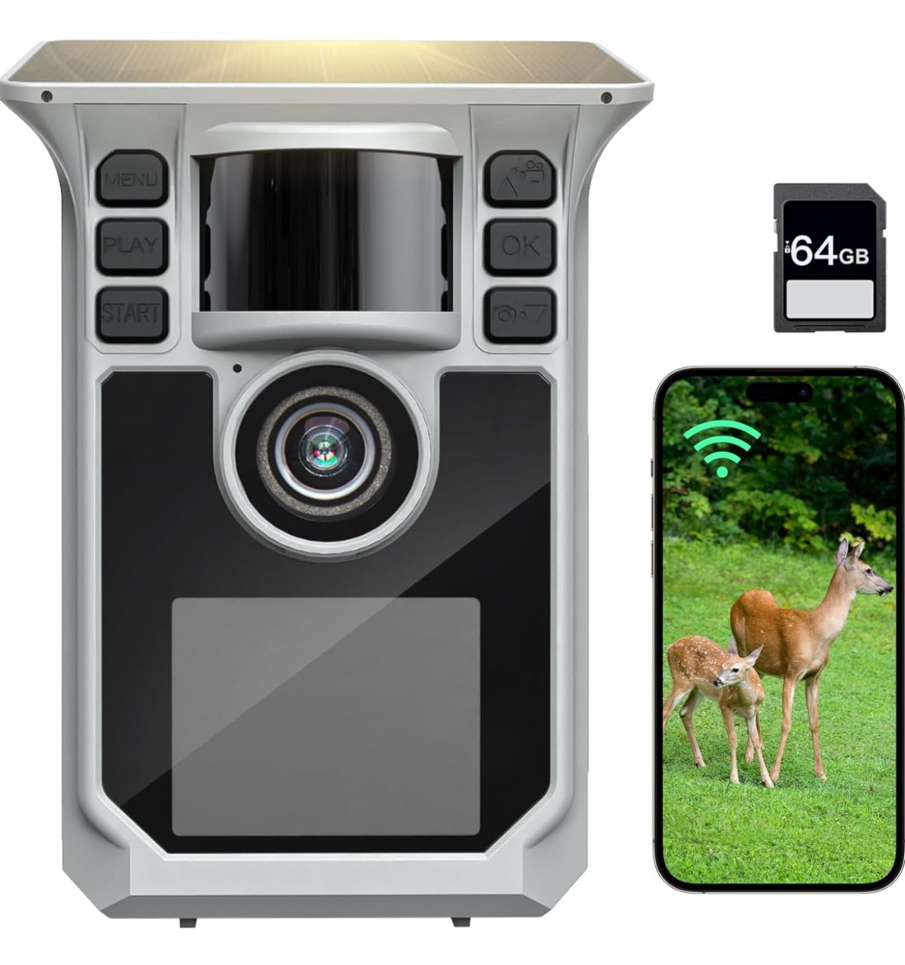 4K Solar Trail Camera ,Black ( Brand New )