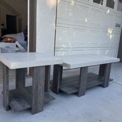 Living Spaces Coffee Table Plus Side Table