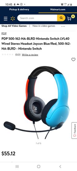 Mobile Fun PDP LVL40 Nintendo Switch LVL40 Wired Headset - Blue/Red for  Sale in Palmdale, CA - OfferUp