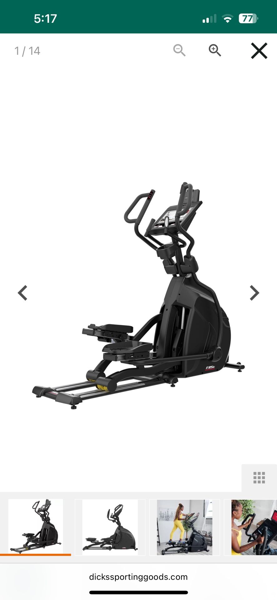 SOLE E95S ELLIPTICAL MACHINE