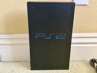 Sony Ps2 PlayStation 2 Fat SCPH-39001 Console Black Only Tested & Working (READ)