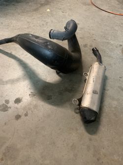 RM 250 2 STROKE STOCK PIPE AND EXHAUST