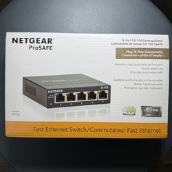 ⭐️ Netgear ProSafe 5-Port Gigabit Ethernet Unmanaged Switch (FS105), for Desktop or Wall Mount ⭐️