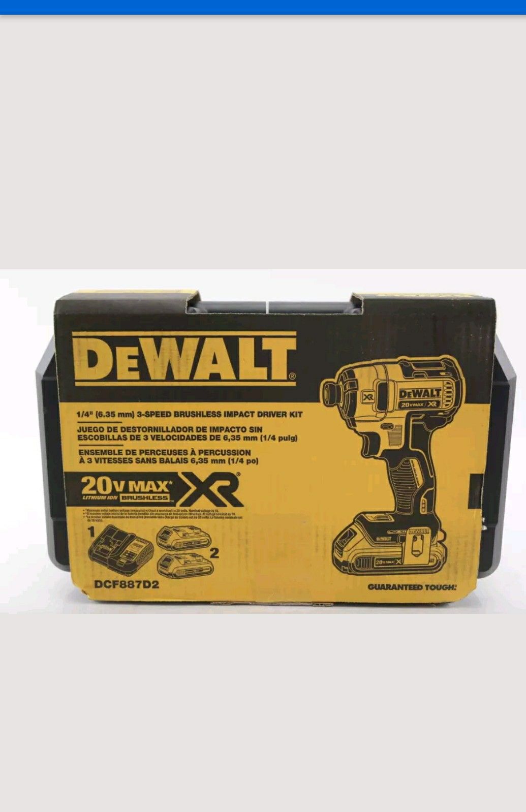 Dewalt impact 1/4. 3speed xr kit