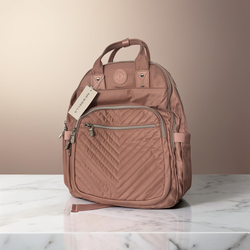 NEWBELLA 17L Laptop Backpack for Women - Water Resistant College Backpack with Multiple Pockets, Ergonomic Support for School, Work, Travel (Pink 11.8