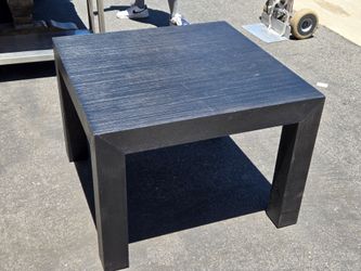 Black wood table