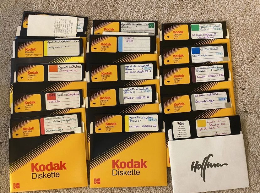 Huge Lot of 121 Commodore 64 Computer Games, Software, 5.25 Floppy Disk & Book LOGO