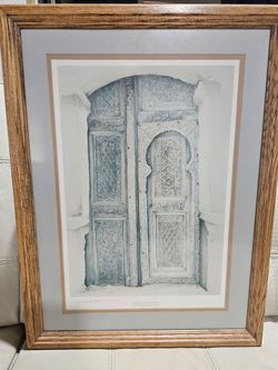 Hédi Bouraoui Signed Limited Edition Print – Saudi Arabia Doorway