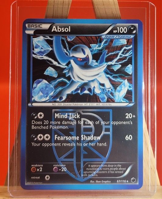 Absol (Team Plasma) 67/116 Plasma Freeze Holo - Pokémon Card, VLP