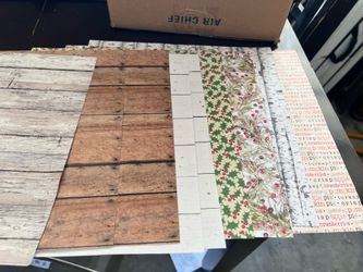 12x12 cardstock and printed paper