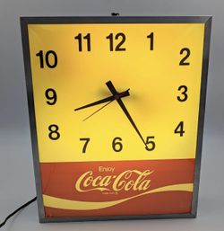 Stunning Vintage Coca Cola Coke Light Up Clock