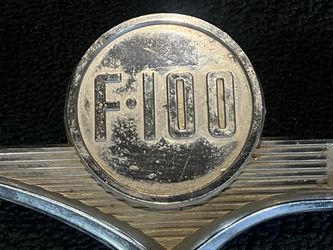 Vintage Ford F100 Truck Hood Side Emblem Original OEM
