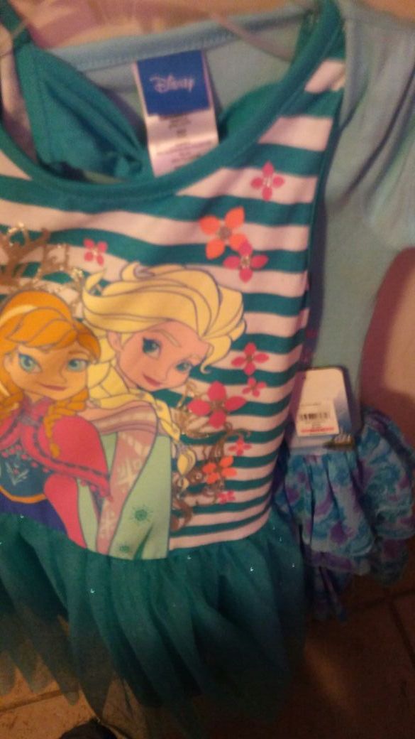 Two elsa dresses