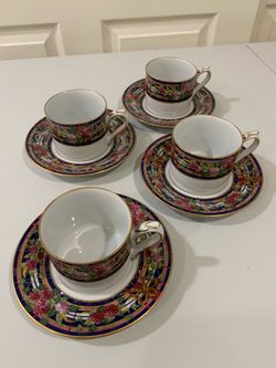 4 Vintage cups and saucers