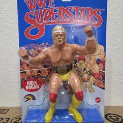 Mattel LJN WWF WWE HULK HOGAN Light Blue Card