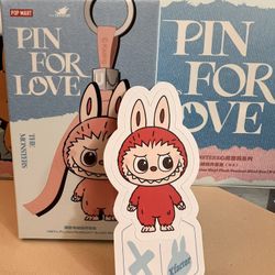 LETTER X THE MONSTERS Pin for Love Series-Vinyl Plush Pendant ✅IN STOCK ✅