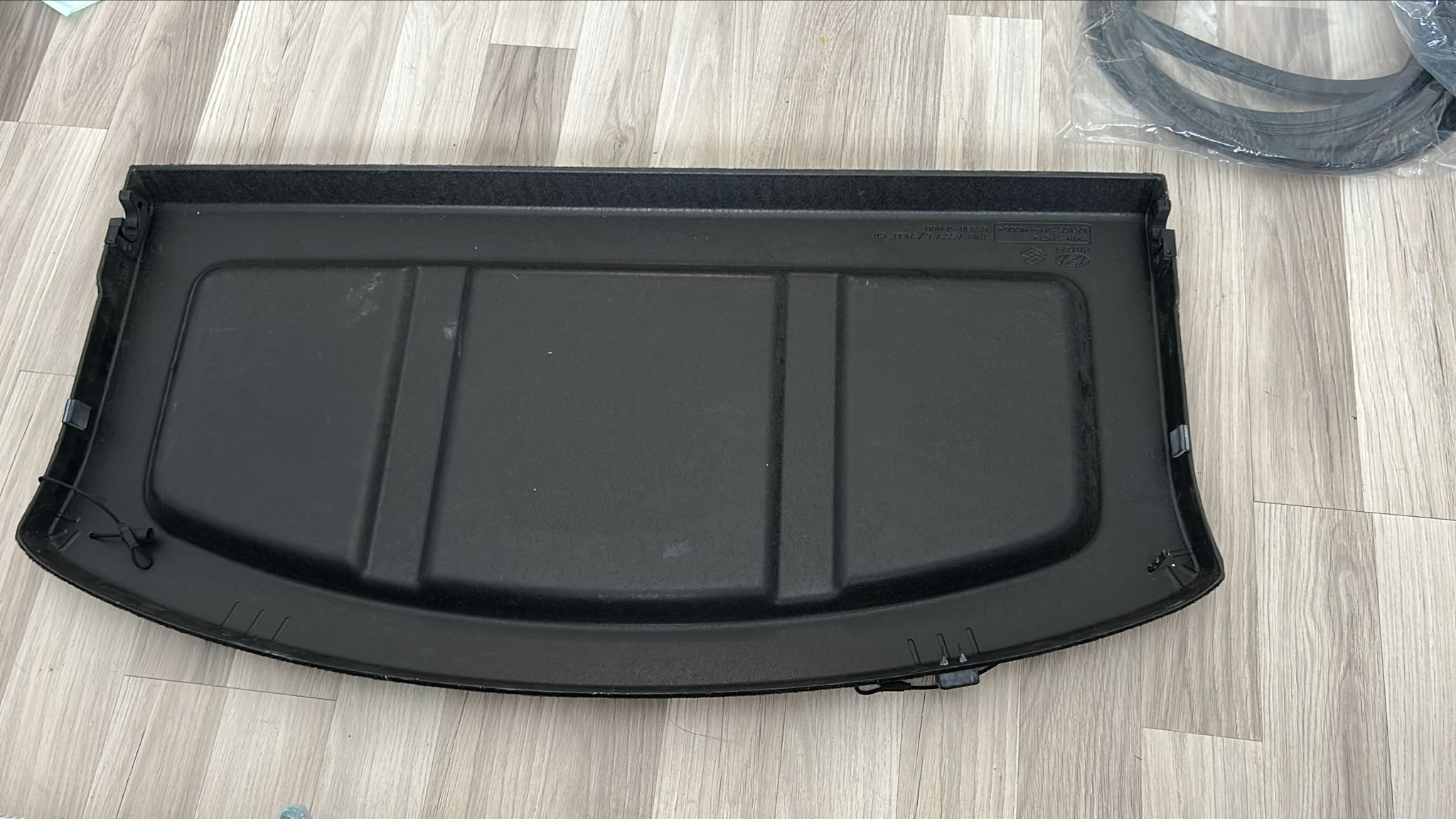 Hyundai Kona Rear Cargo Cover Shelf Board BLACK