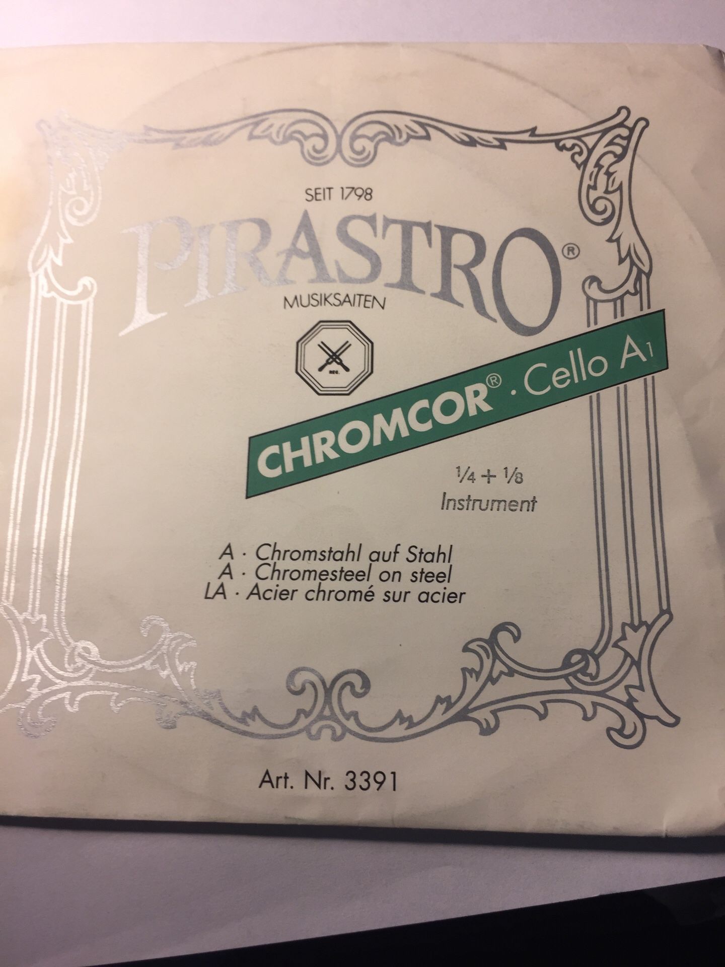 Pirastro Chromcor Cello A 1/4 - 1/8 String