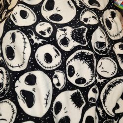 DISNEY 38x70 JACK SKELLINGTON  PLUSH BLANKET/THROW