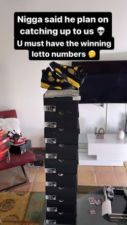 Jordan 4 Thunder Every Size  Yeezy 350 Boost Space Jam