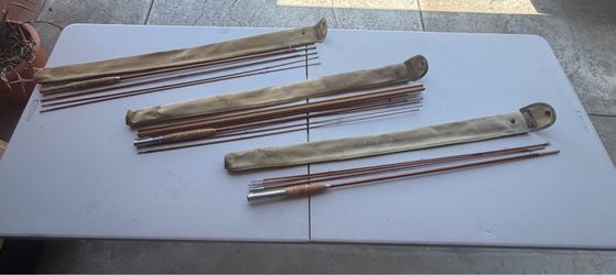 Vintage split bamboo fly rods