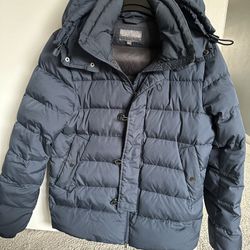 Gently Used Men Coat With A Hood- Size M, S