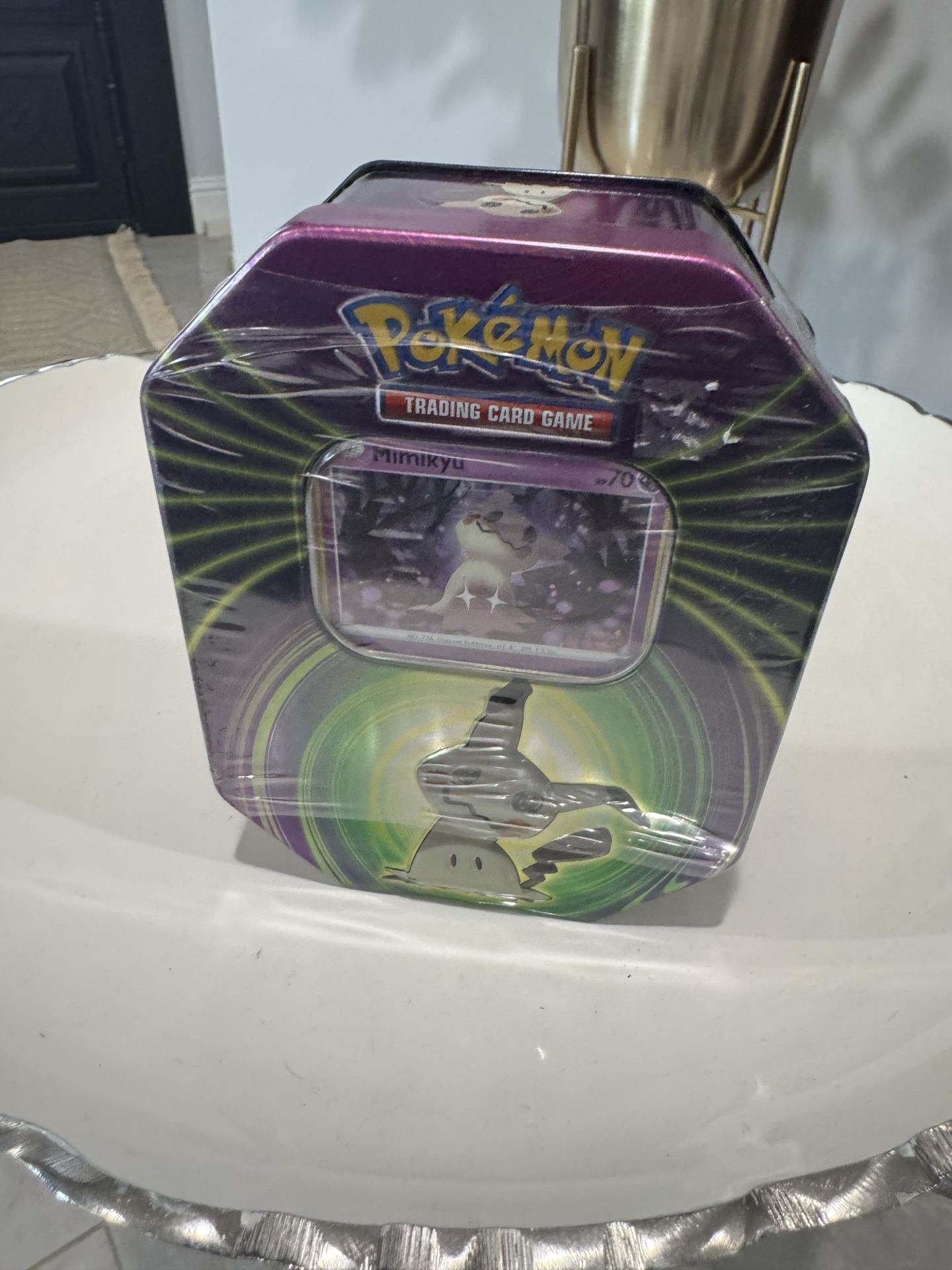 Mighty Mysterious Tin Mimikyu With Evolving Skies/Fusion Strike/ Brilliant Stars