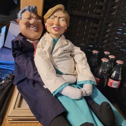 Bill Clinton & Hillary Clinton Dolls 