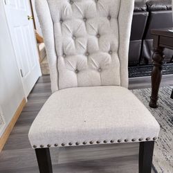 Six Table Wood Chairs 