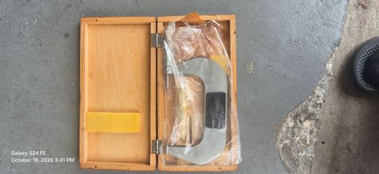 Large Outside Micrometer in Wooden Case