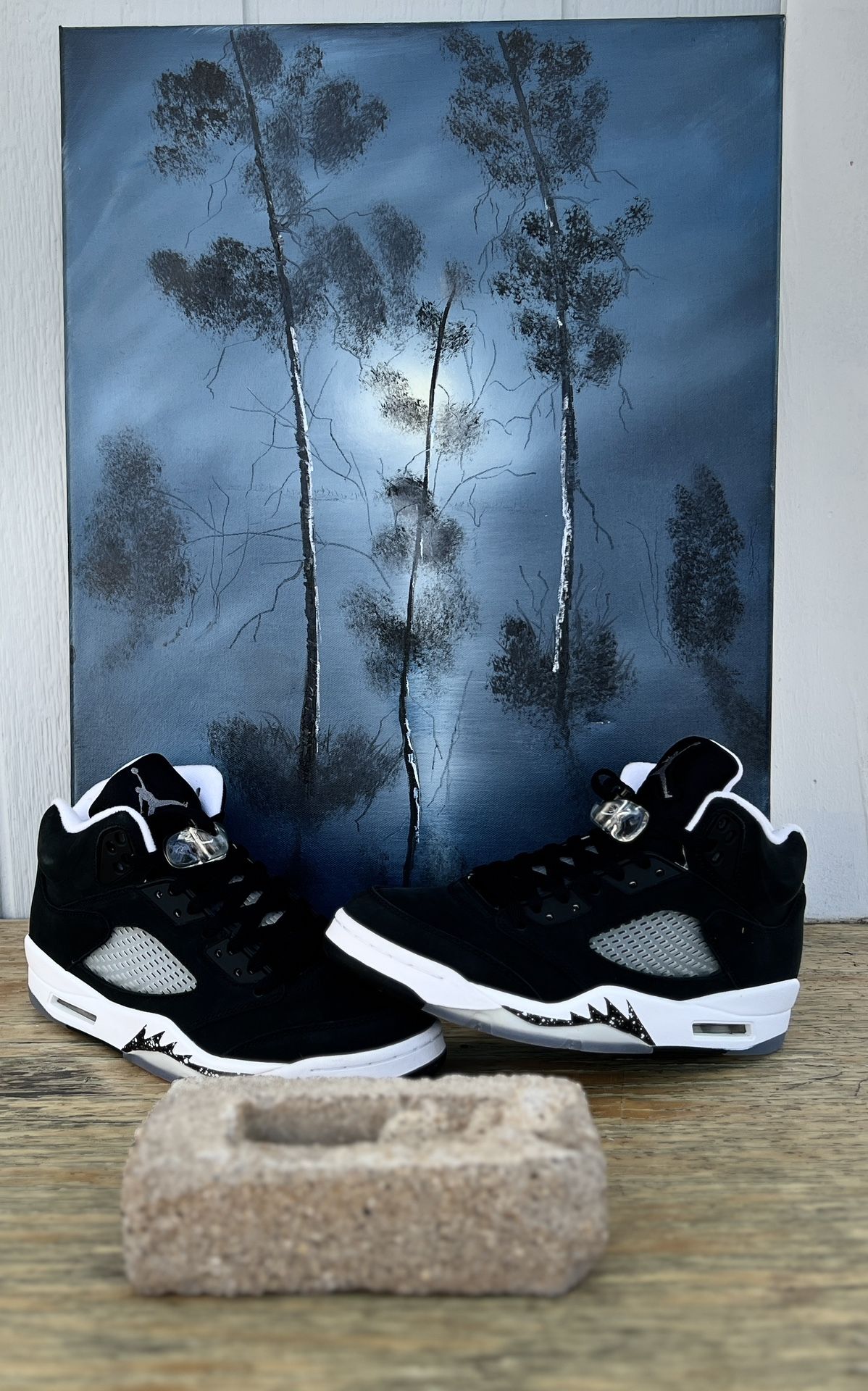 Jordan 5 Oreo - Dark trees Of Triumph Painting 