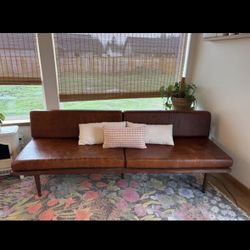 Custom Made Leather Couch