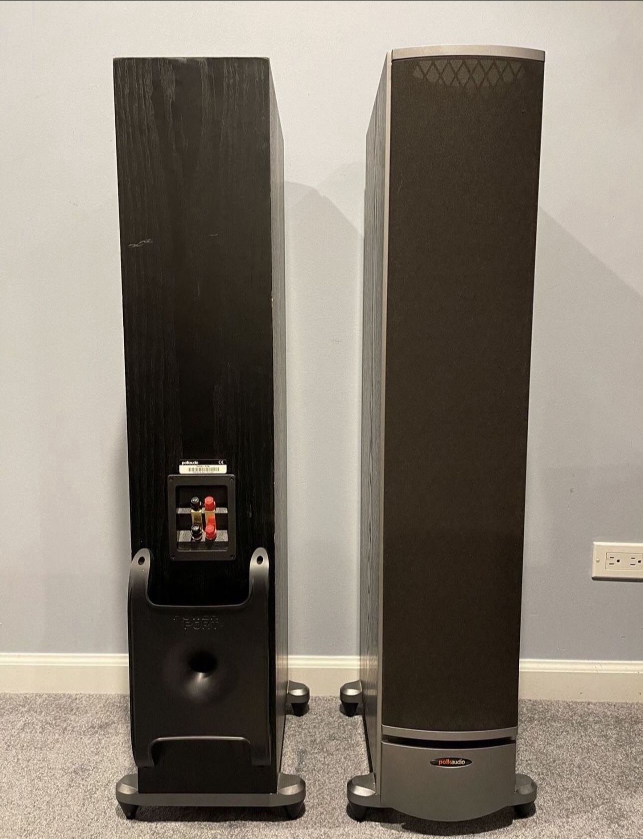 Pair Of Vintage Polk Audio Speakers