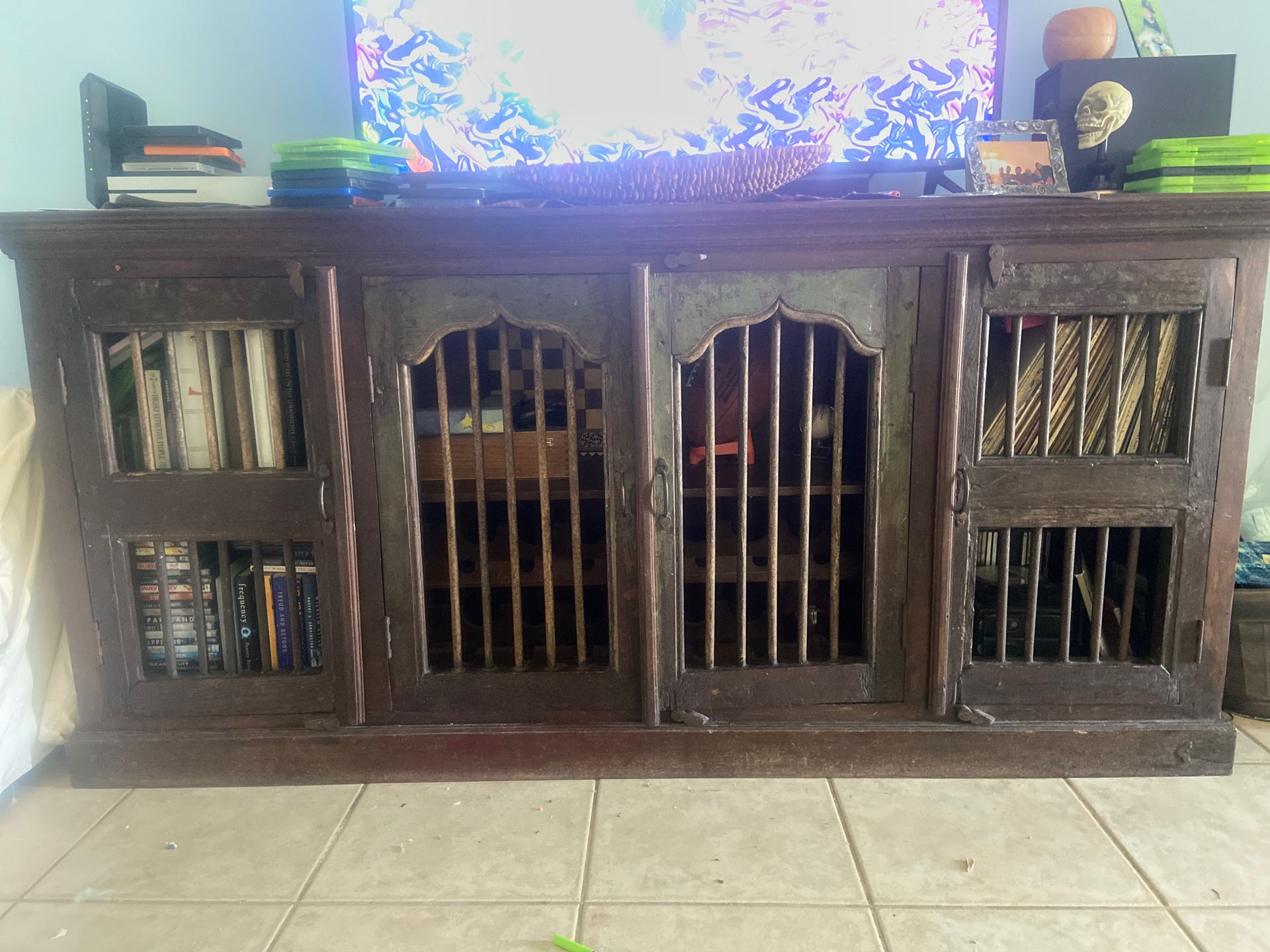 Black Friday Sale Antique media Console real wood