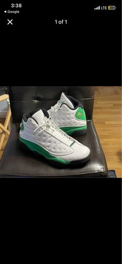 Air Jordan 13 White Lucky Green Sneakers