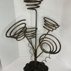 Metal Decor Heavy Spiral Wine Rack Holder  