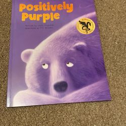 Lot If 2 Kids Books, Positively Purple & The Adventures Of Floofles: Making A Friend. Reading, Books