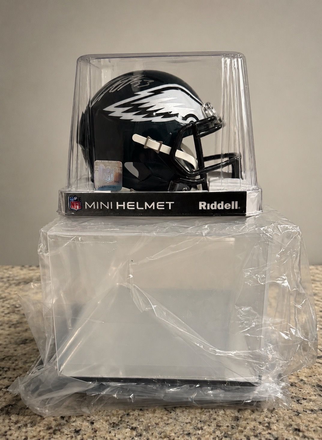 Cooper DeJean Signed Mini Super Bowl Helmet