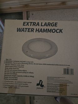 NEW IN BOX EXTRA LARGE WATER HAMMOCK