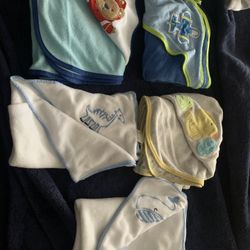Newborn Shower Hooded Towels