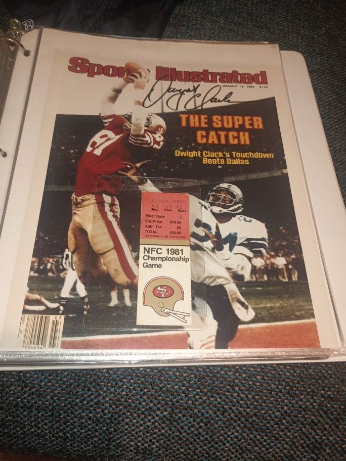 1981 NFC Championship Game Ticket The Catch!